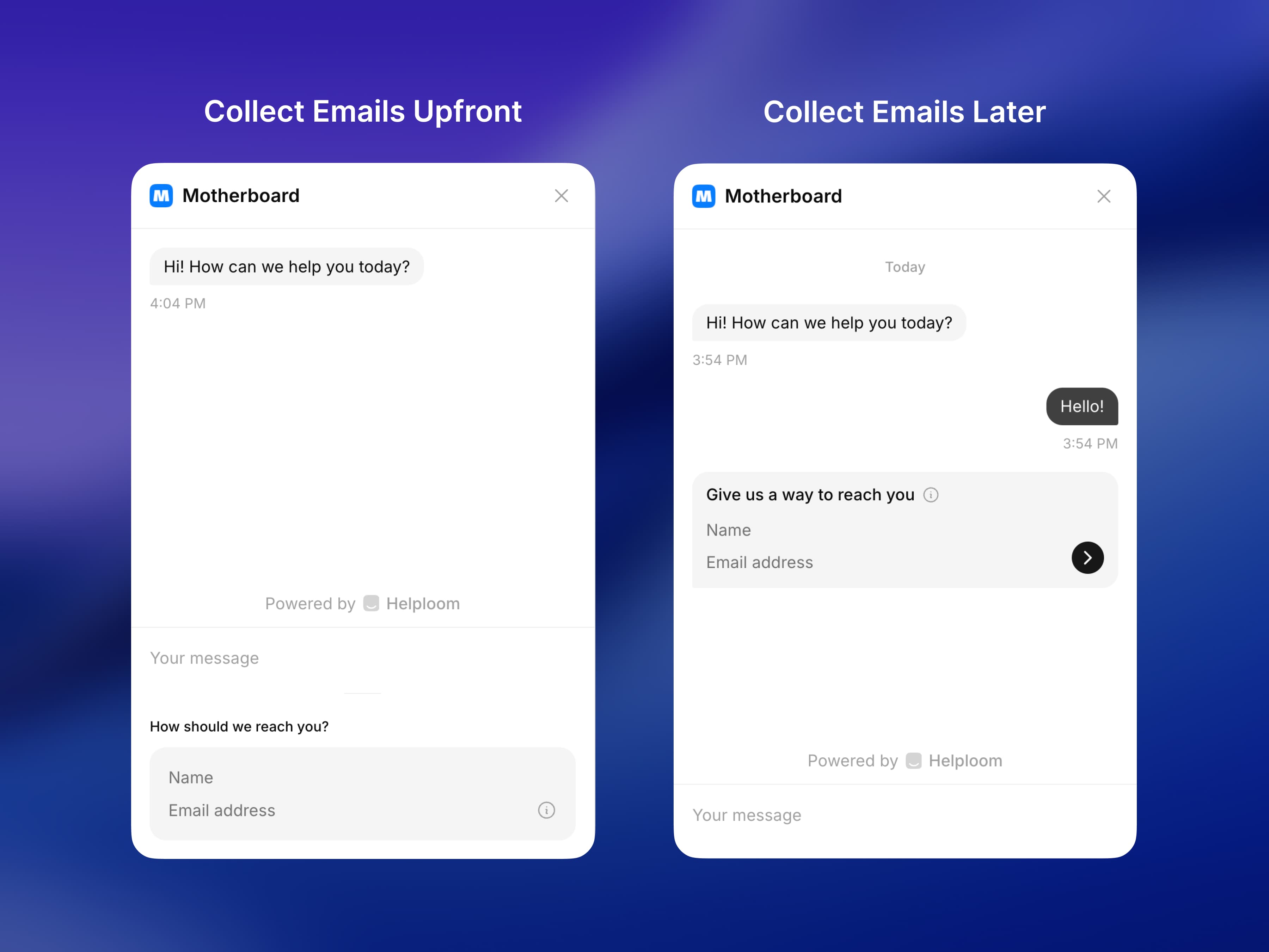 Email Collection